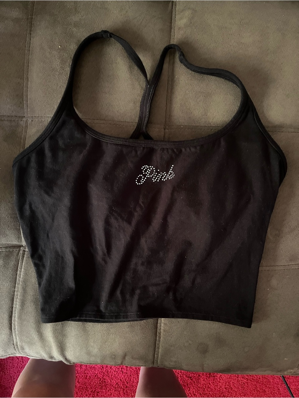 Victoria’s Secret PINK Rhinestone Tank Top Size Medium
